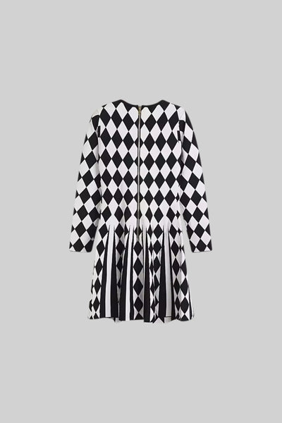 B&W Harlequin Gem Dress